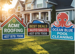 Custom Shaped Yard Signs